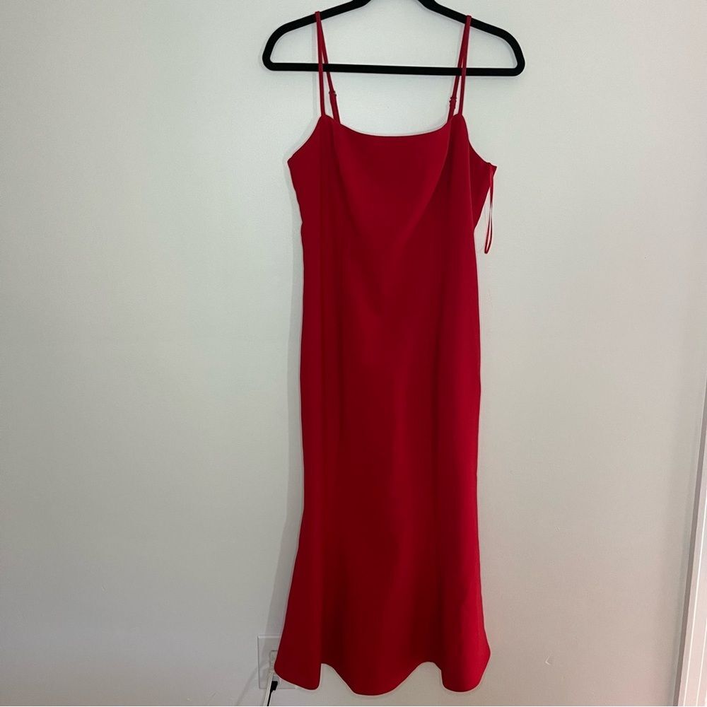 Likely NWT Fit and Flare Red Midi Carter Dress Scarlett Formal Cocktail